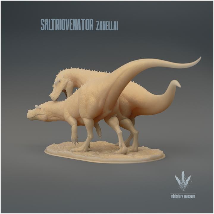 Saltriovenator zanellai : Fight - UNPAINTED 3D Resin Figure - Miniature Museum