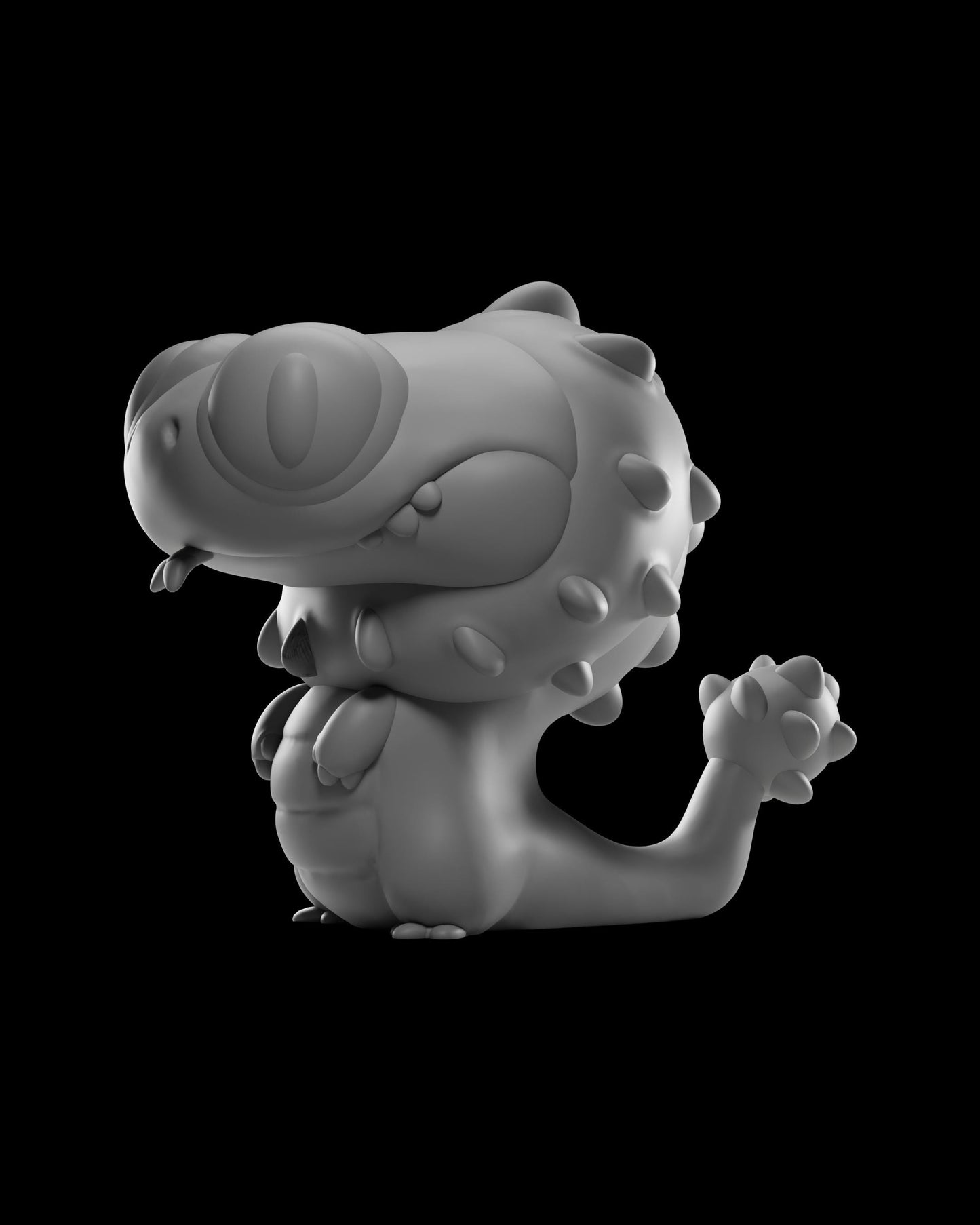 Puffii - UNPAINTED - Grumpii Art Toy