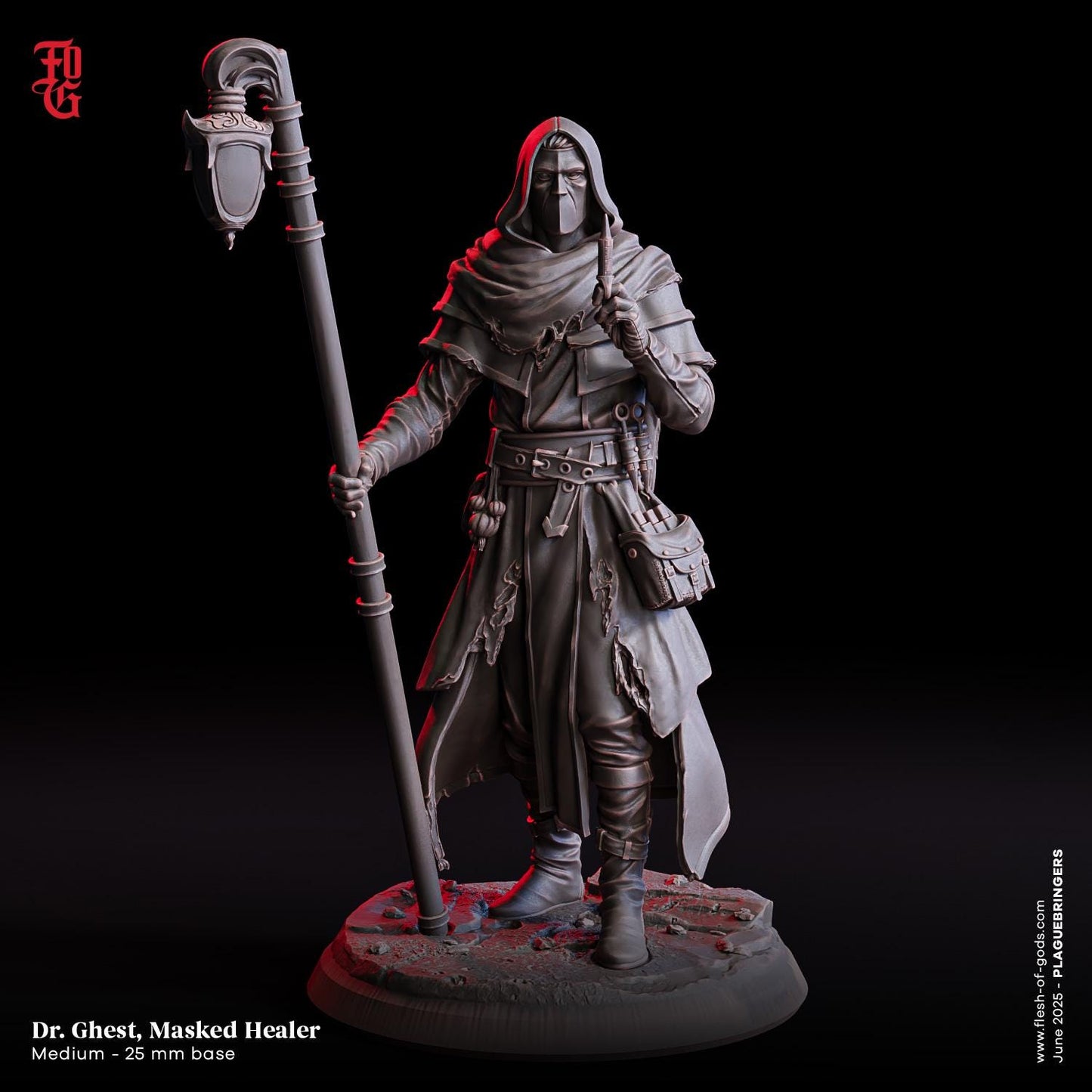 Dr. Ghest, Masked Healer- UNPAINTED Figure - Flesh of Gods