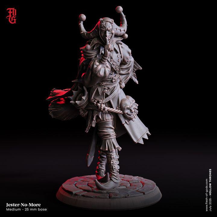 Jester-No-More - UNPAINTED Figure - Flesh of Gods