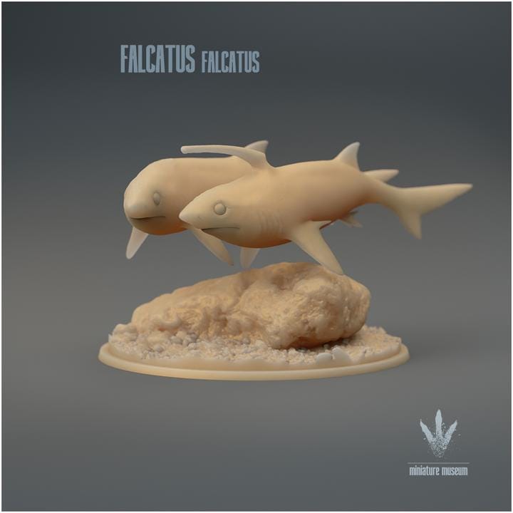 Falcatus falcatus : Couple - UNPAINTED 3D Resin Figure - Miniature Museum