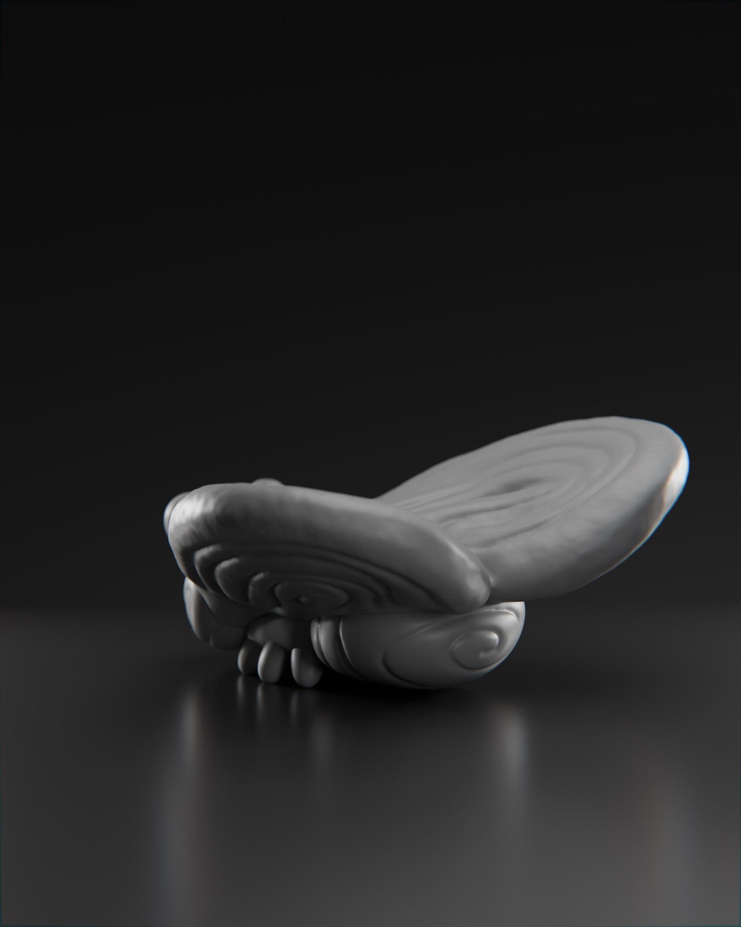 Butterfly Cookii - UNPAINTED 3D Resin Figure - Grumpii Art Toy