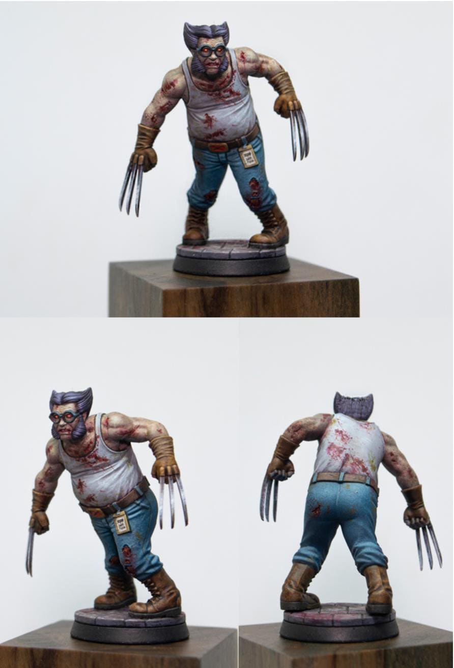 Zombieverine - Zombie - UNPAINTED 3D FAN ART Figure - Falcata 3d