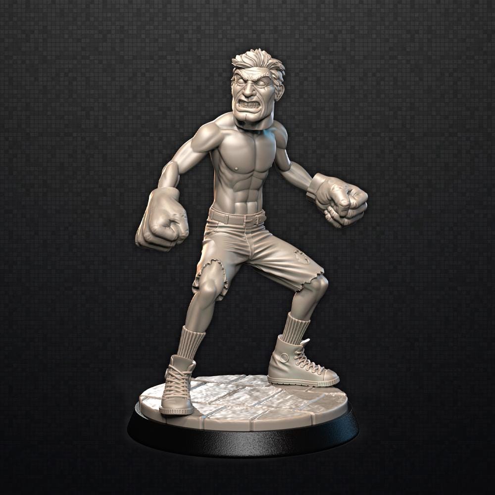 The Incredible Sulk - Zombie - UNPAINTED 3D FAN ART Figure - Falcata 3d