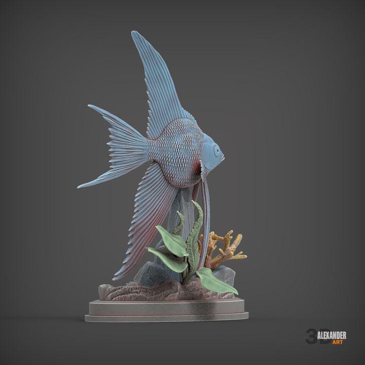 Angelfish - UNPAINTED 3D Resin Figure - Alexander3dart