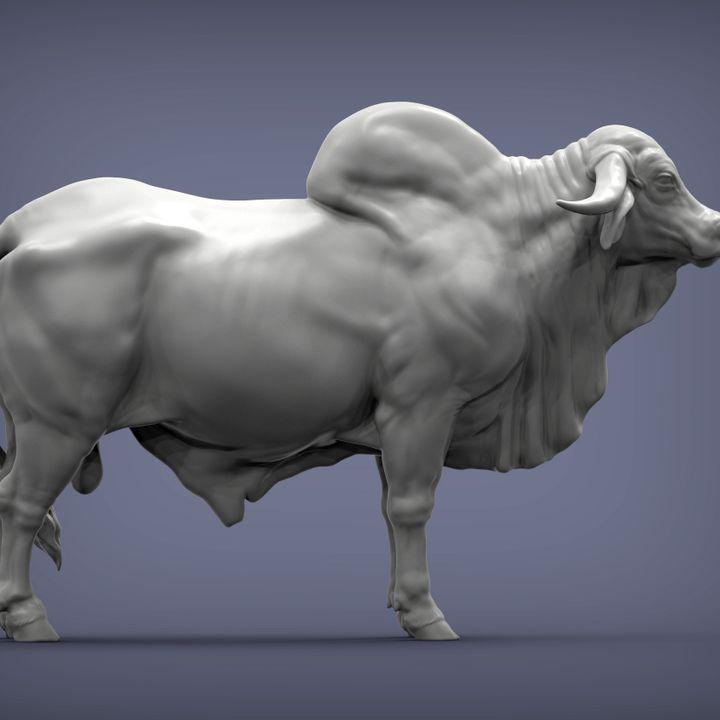 Gyr Bull - UNPAINTED 3D Figure - Alexander3dart
