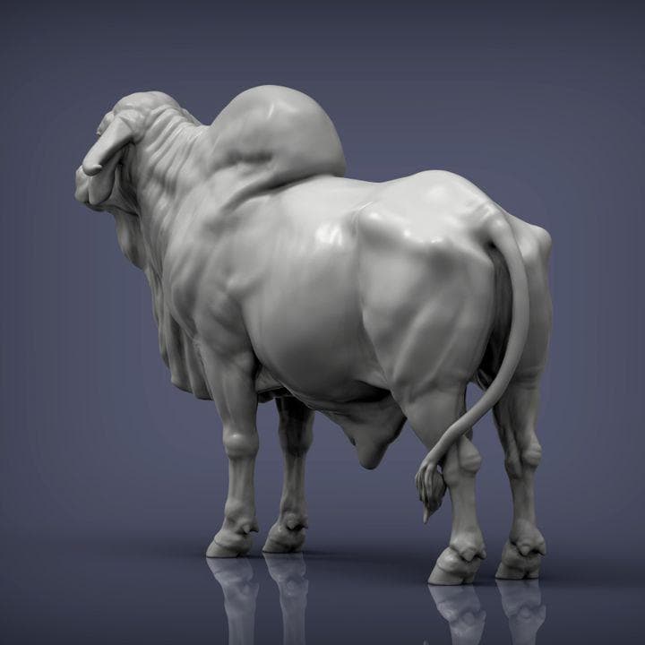 Gyr Bull - UNPAINTED 3D Figure - Alexander3dart