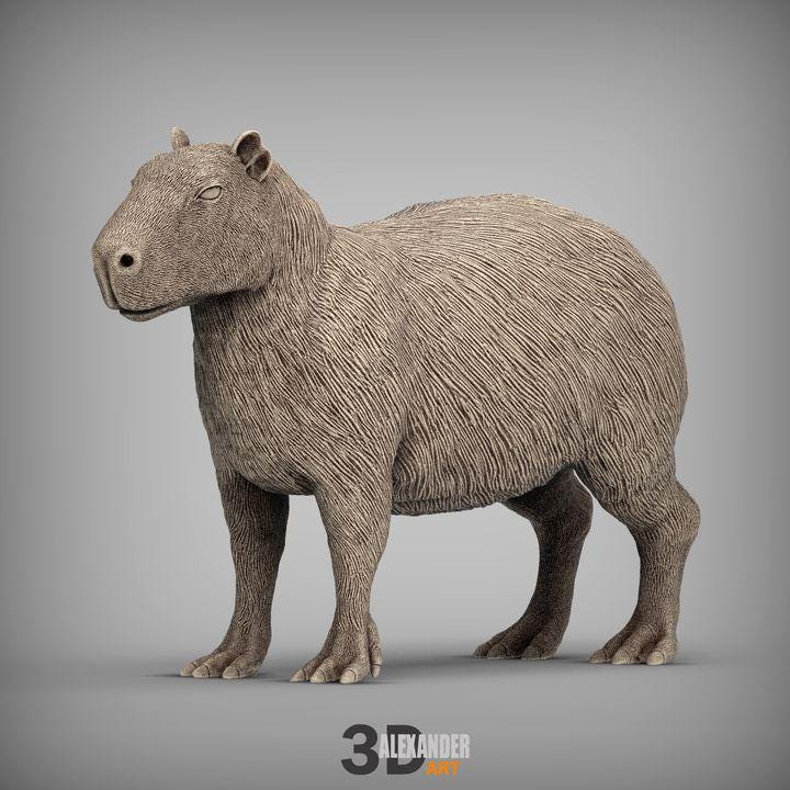 Capybara - UNPAINTED 3D figure - Alexander3dart