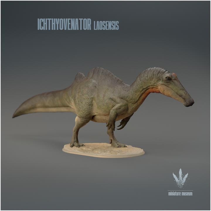 Ichthyovenator laosensis : The Fish Hunter - UNPAINTED 3D Resin Figure - Miniature Museum