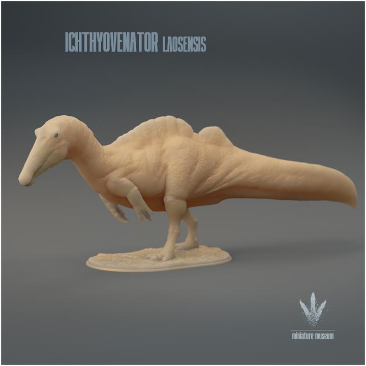 Ichthyovenator laosensis : The Fish Hunter - UNPAINTED 3D Resin Figure - Miniature Museum