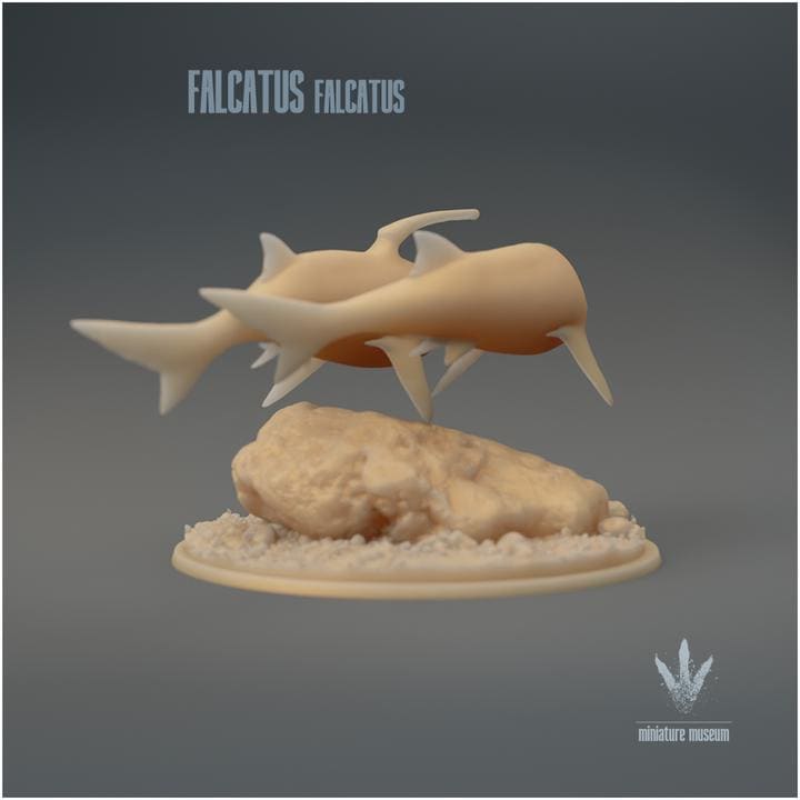 Falcatus falcatus : Couple - UNPAINTED 3D Resin Figure - Miniature Museum