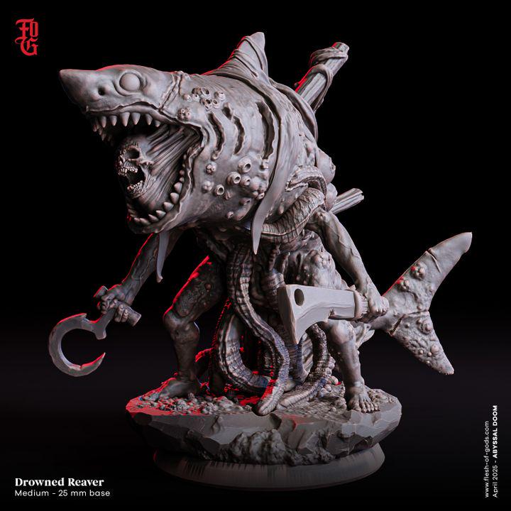 Drowned Reaver - UNPAINTED 3D Figure - Flesh of Gods