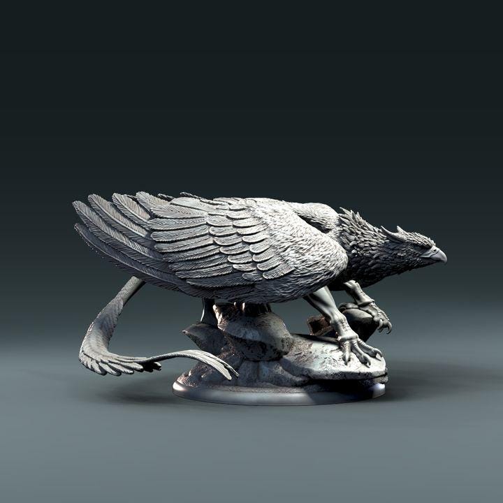 Griffin Taking Off - UNPAINTED - Clynche Art