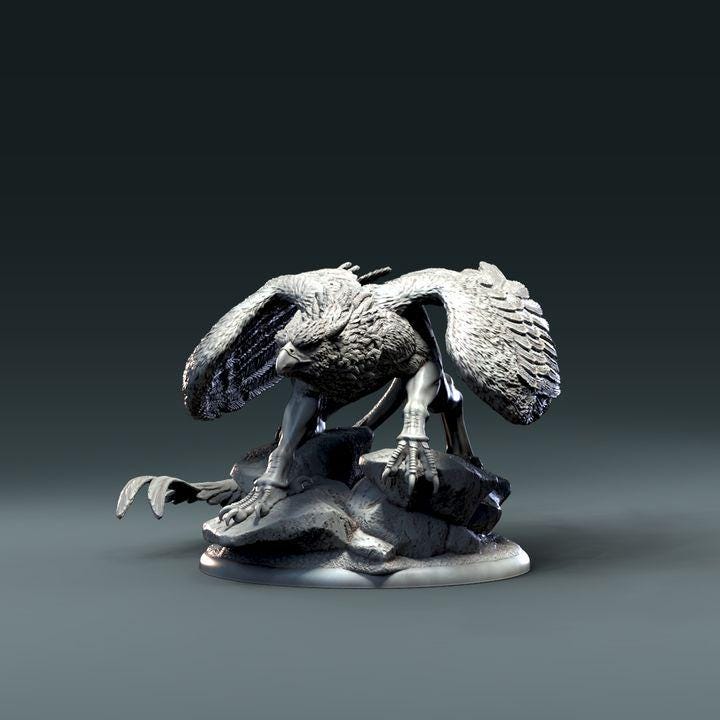 Griffin Taking Off - UNPAINTED - Clynche Art