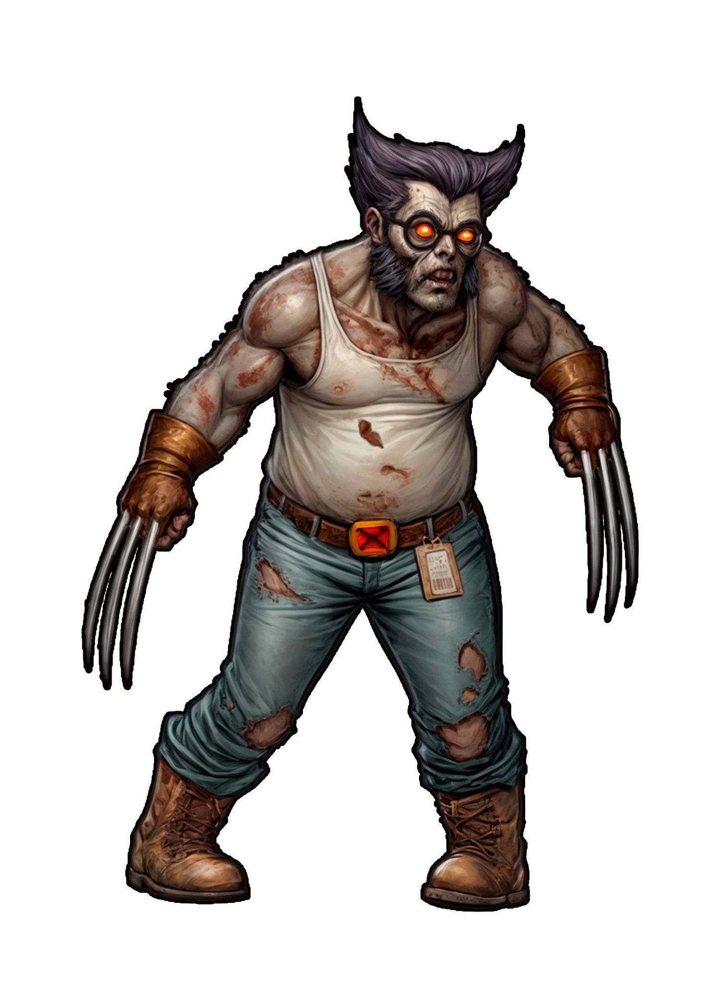 Zombieverine - Zombie - UNPAINTED 3D FAN ART Figure - Falcata 3d