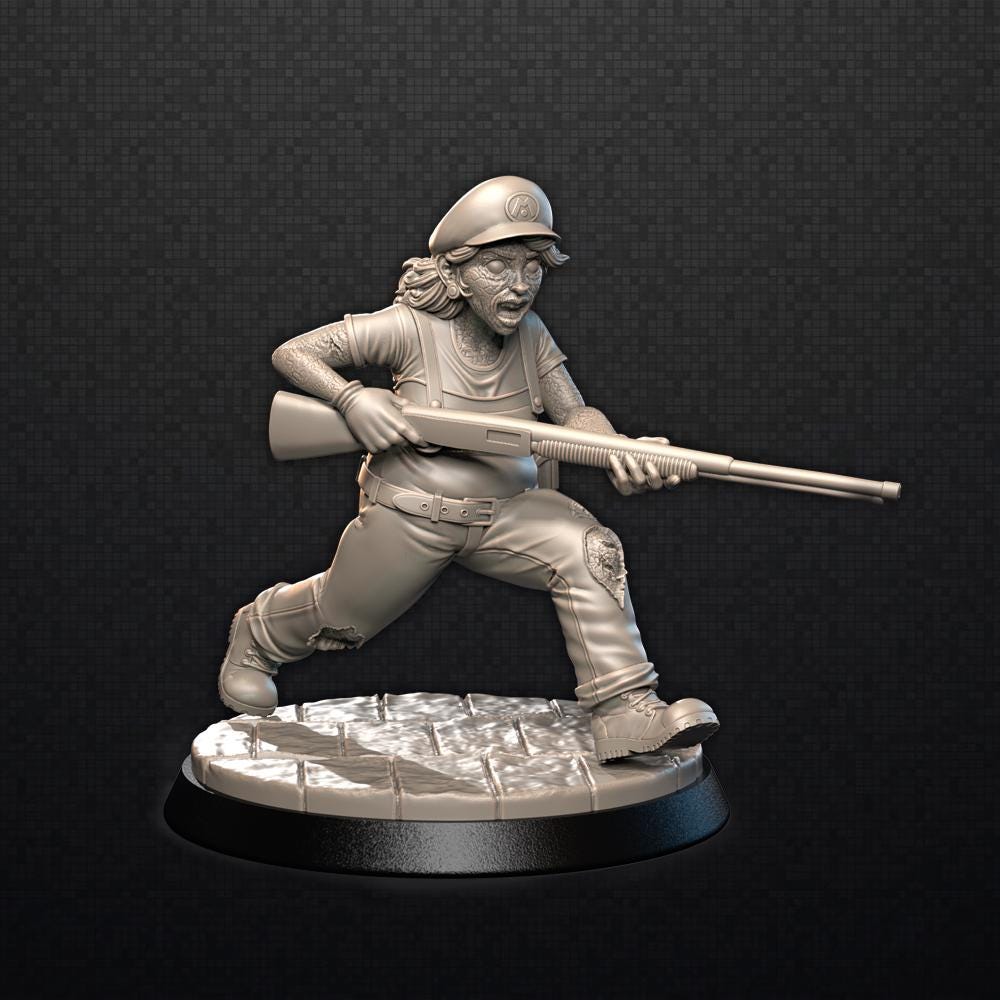 The Pipeslayer - Zombie - UNPAINTED 3D FAN ART Figure - Falcata 3d