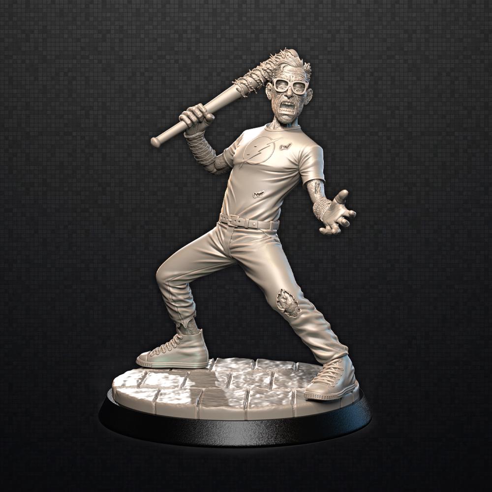 Speed Geekster - Zombie - UNPAINTED 3D FAN ART Figure - Falcata 3d