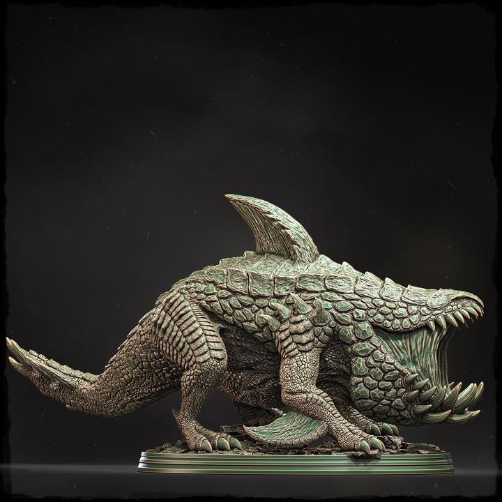Tremmaw, the Devouring Pit - UNPAINTED 3D Resin Figure - Evox Arts