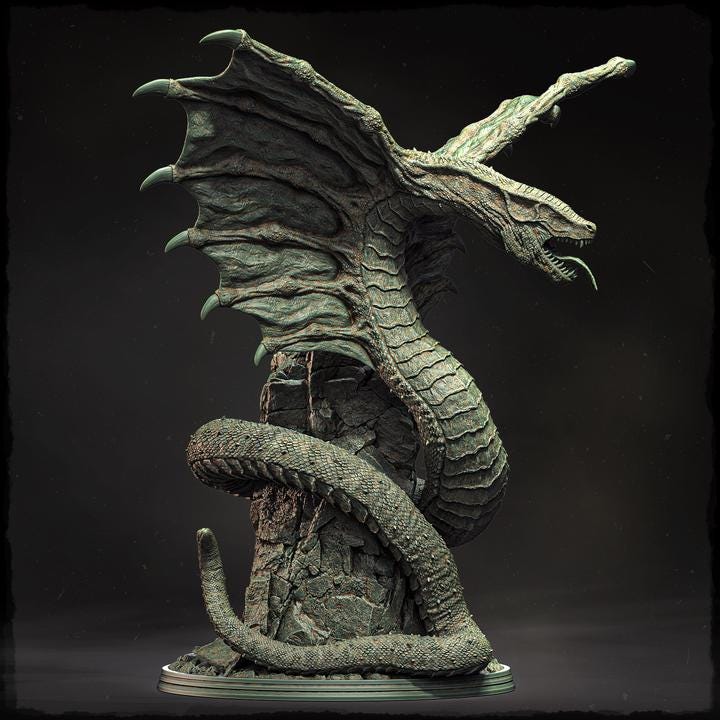 Iskarth, the Hooded Doom - UNPAINTED 3D Resin Figure - Evox Arts