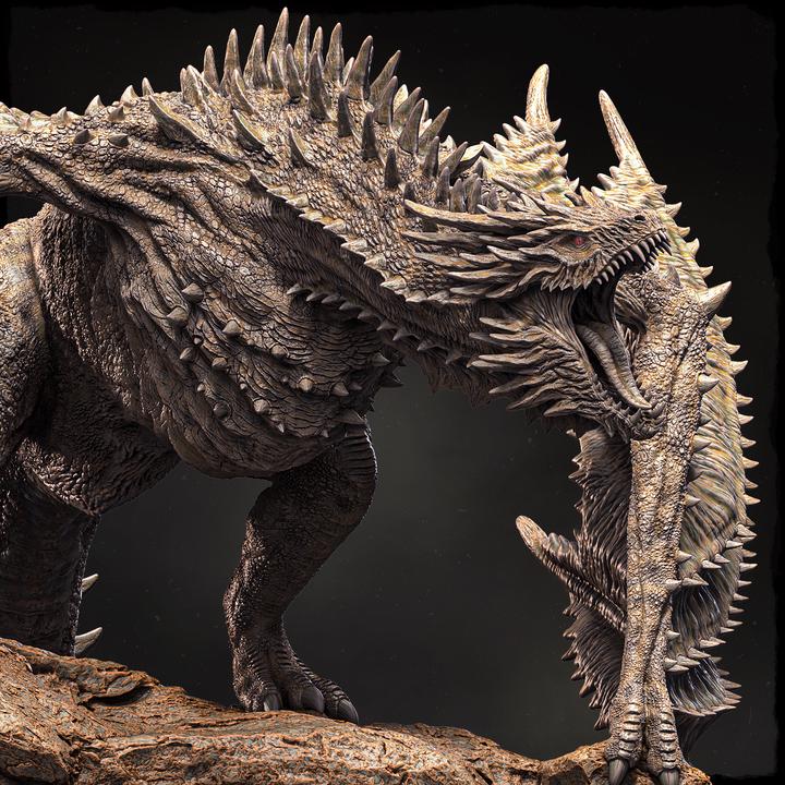 North American Elder Wyvern - UNPAINTED 3D Resin Figure - Evox Arts