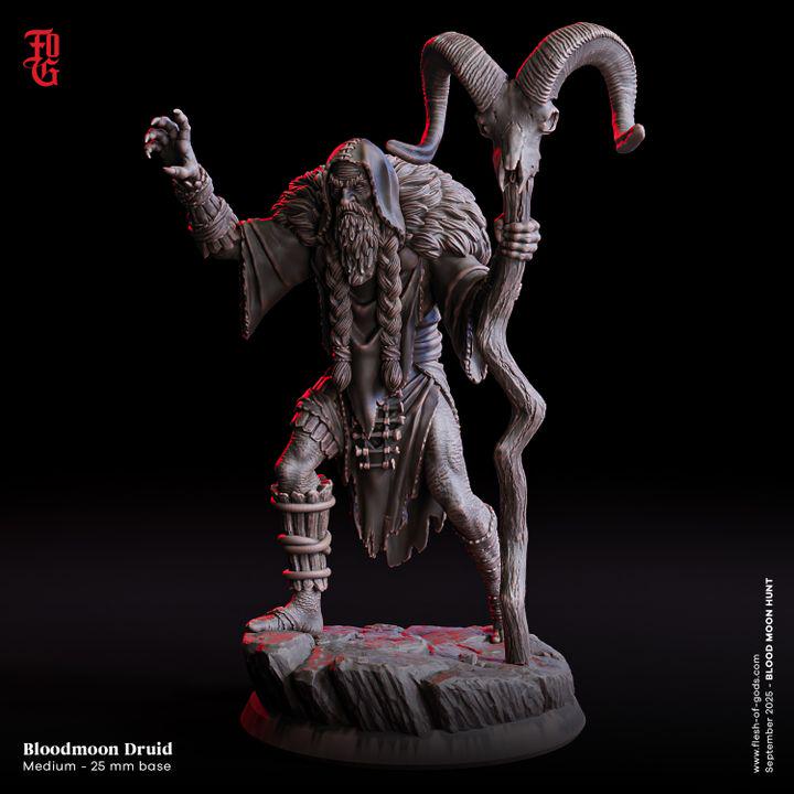 Bloodmoon Druid - UNPAINTED 3D Figure - Flesh of Gods