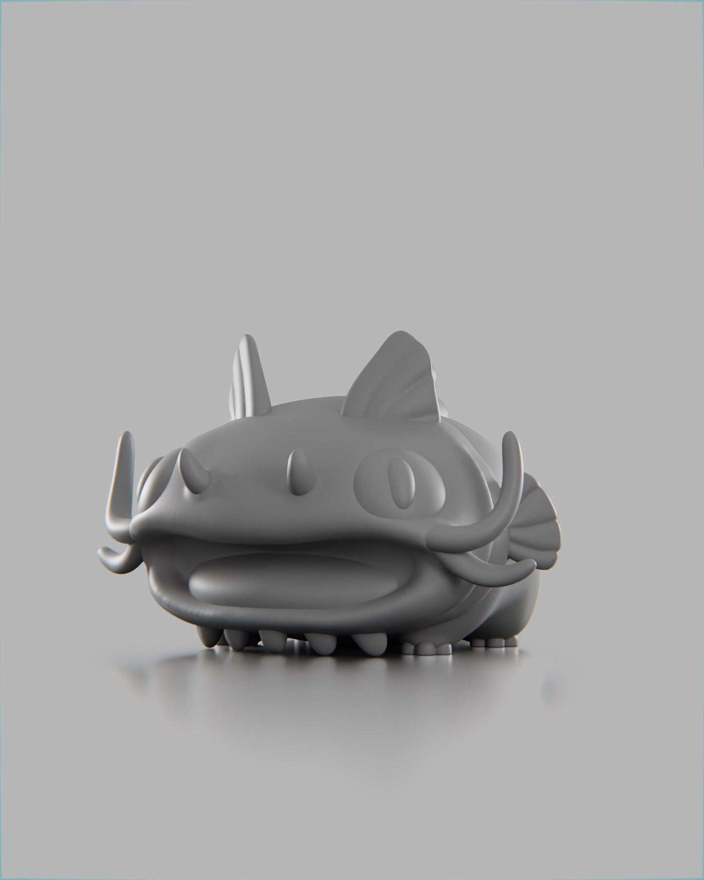 Catfish - UNPAINTED 3D Resin Figure - Grumpii Art Toy