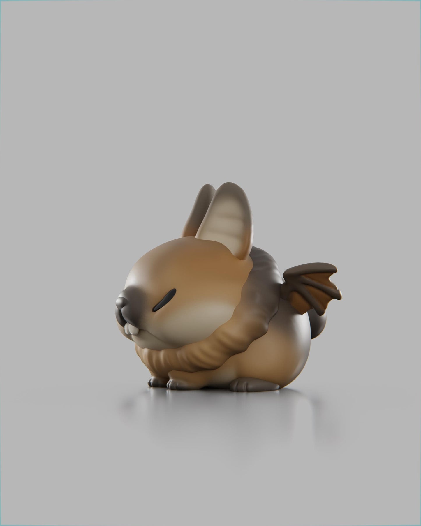 Batbunny - UNPAINTED 3D Resin Figure - Grumpii Art Toy