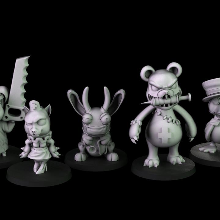 Little Bad Doctors - UNPAINTED 3D Resin Figure - Crosslances