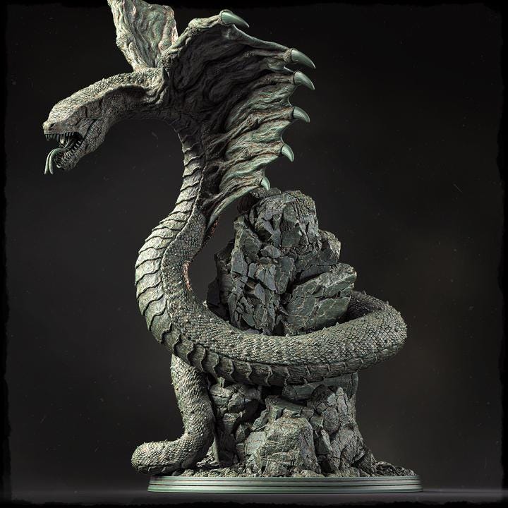Iskarth, the Hooded Doom - UNPAINTED 3D Resin Figure - Evox Arts