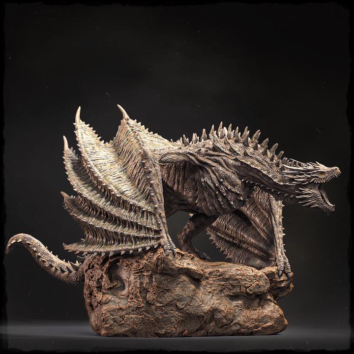 North American Elder Wyvern - UNPAINTED 3D Resin Figure - Evox Arts
