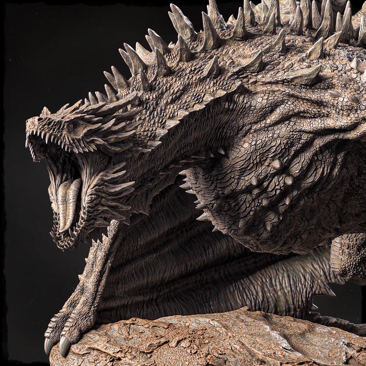 North American Elder Wyvern - UNPAINTED 3D Resin Figure - Evox Arts