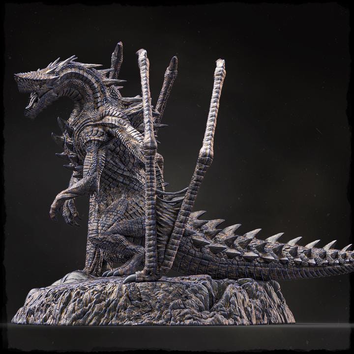 Threxul, the Oilfire Maw - UNPAINTED 3D Resin Figure - Evox Arts