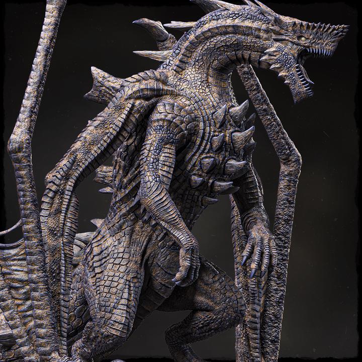 Threxul, the Oilfire Maw - UNPAINTED 3D Resin Figure - Evox Arts