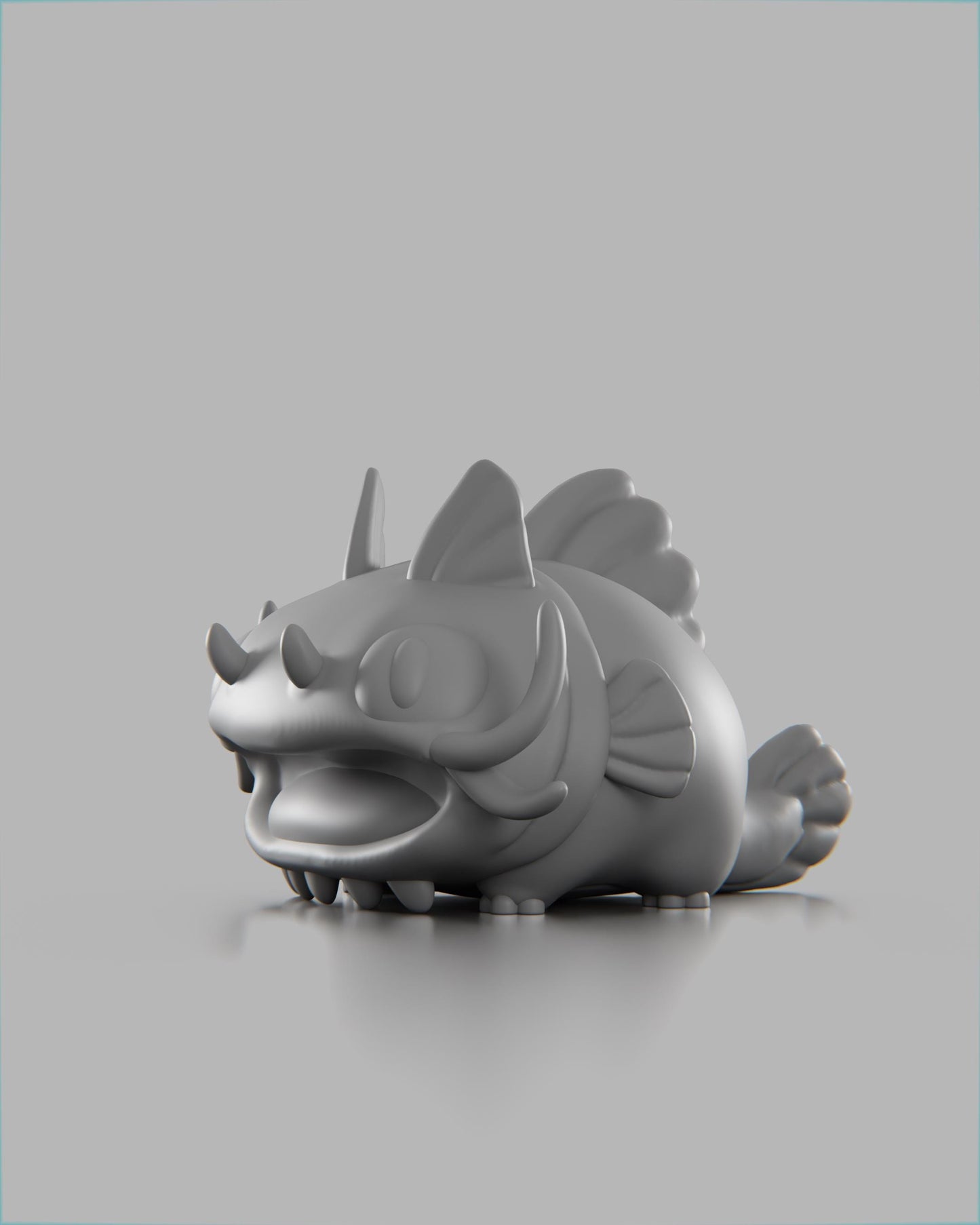 Catfish - UNPAINTED 3D Resin Figure - Grumpii Art Toy