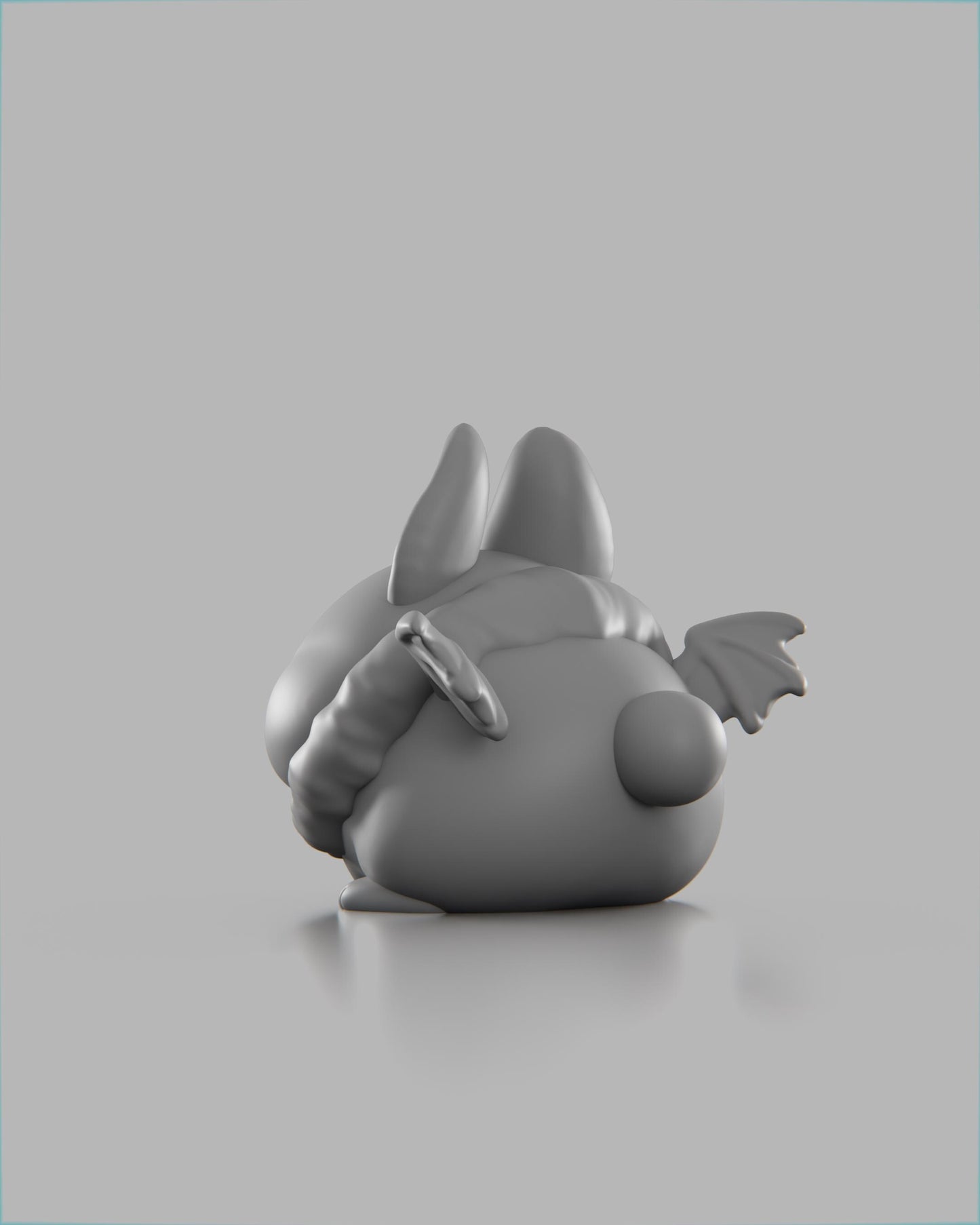 Batbunny - UNPAINTED 3D Resin Figure - Grumpii Art Toy