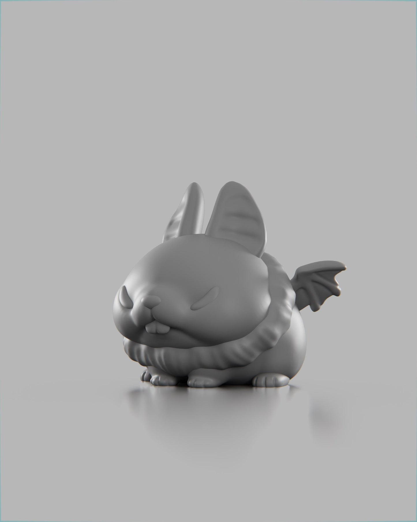 Batbunny - UNPAINTED 3D Resin Figure - Grumpii Art Toy
