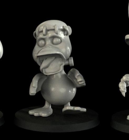 Halloween Critters - UNPAINTED 3D Resin Figure - Crosslances