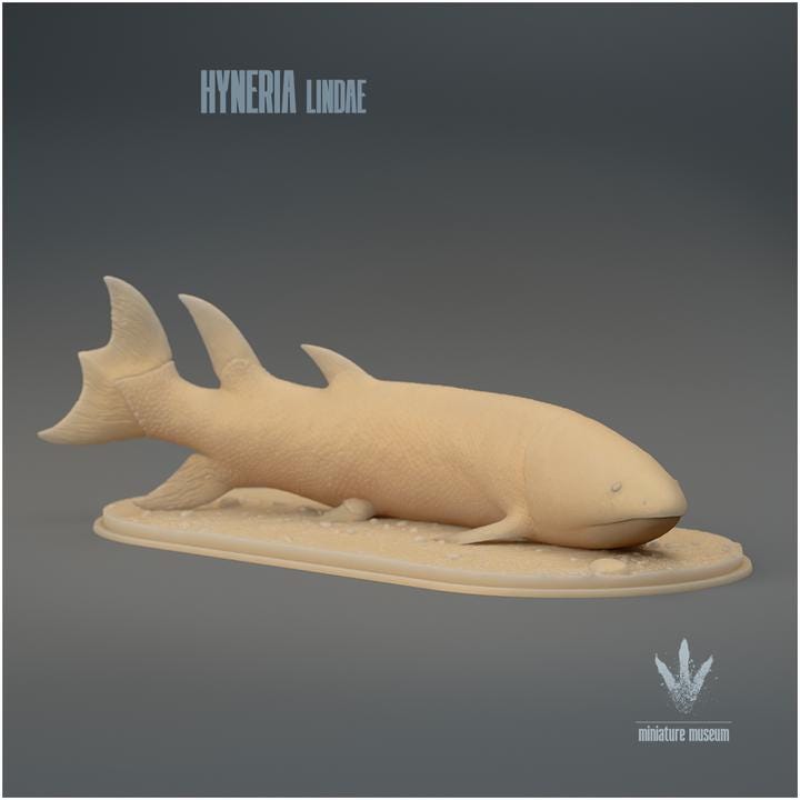 Hyneria lindae : On Land - UNPAINTED 3D Resin Figure - Miniature Museum