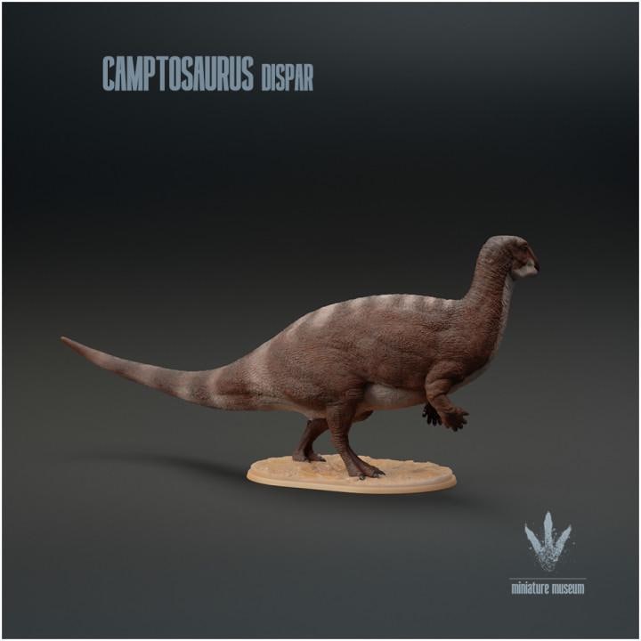Camptosaurus dispar : The Flexible Lizard - UNPAINTED 3D Resin Figure - Miniature Museum