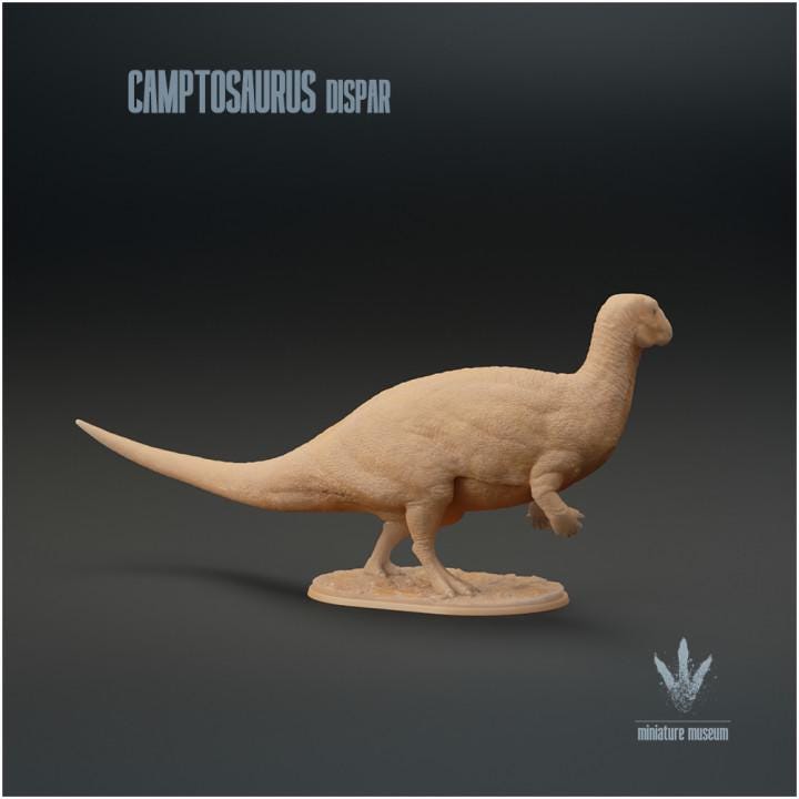 Camptosaurus dispar : The Flexible Lizard - UNPAINTED 3D Resin Figure - Miniature Museum