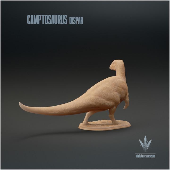 Camptosaurus dispar : The Flexible Lizard - UNPAINTED 3D Resin Figure - Miniature Museum