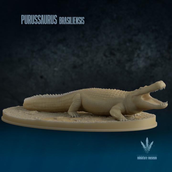 Purussaurus brasiliensis : The Giant Crocodile - UNPAINTED 3D Resin Figure - Miniature Museum