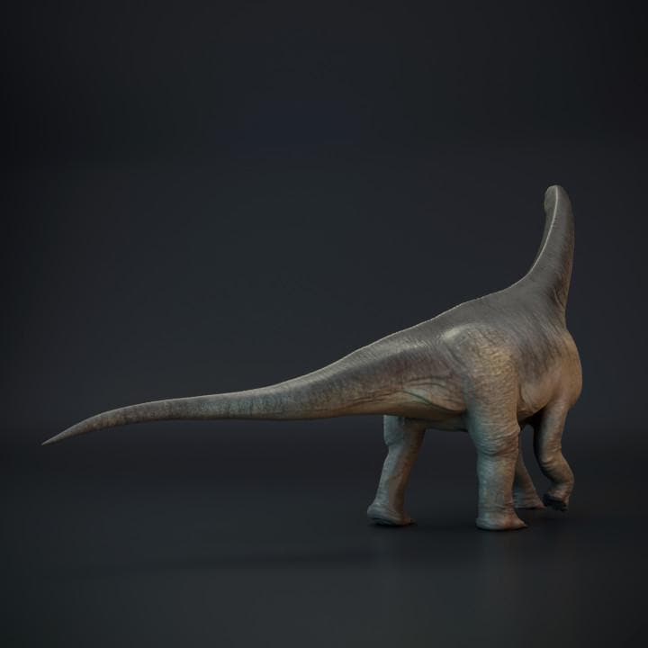Camarasaurus walking - dinosaur sauropod - UNPAINTED 3D Resin Figure - Dino and Dog Miniatures