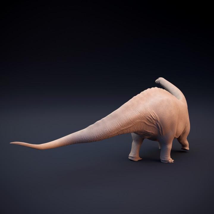 Apatosaurus - UNPAINTED 3D Resin Figure - Dino and Dog Miniatures