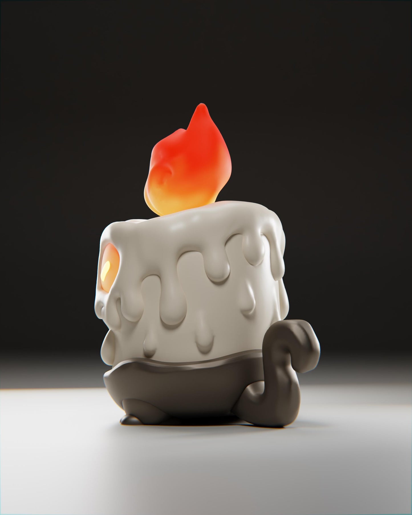 Wickii - UNPAINTED 3D Resin Figure - Grumpii Art Toy