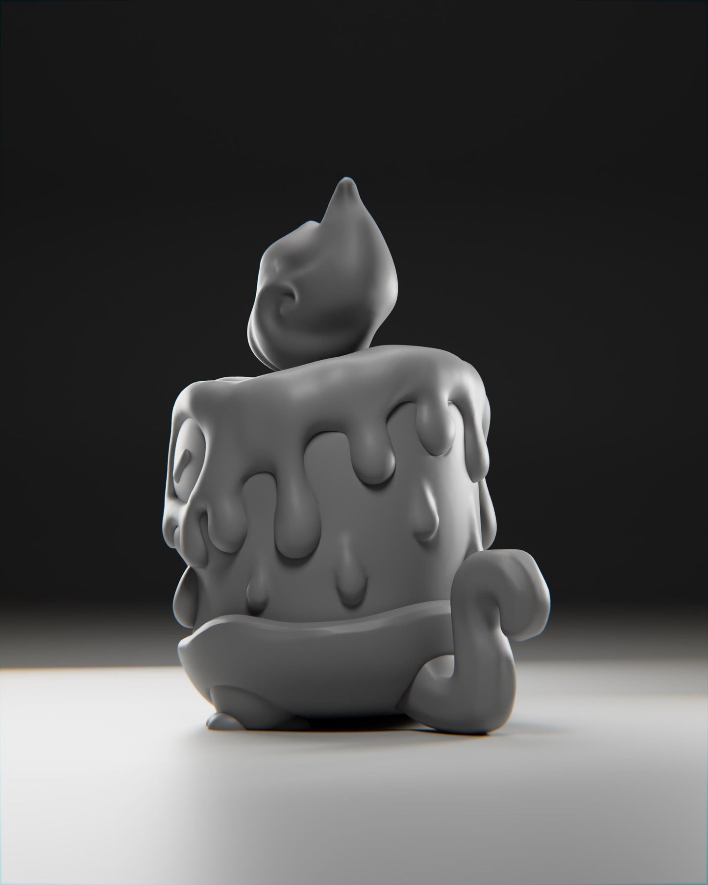 Wickii - UNPAINTED 3D Resin Figure - Grumpii Art Toy