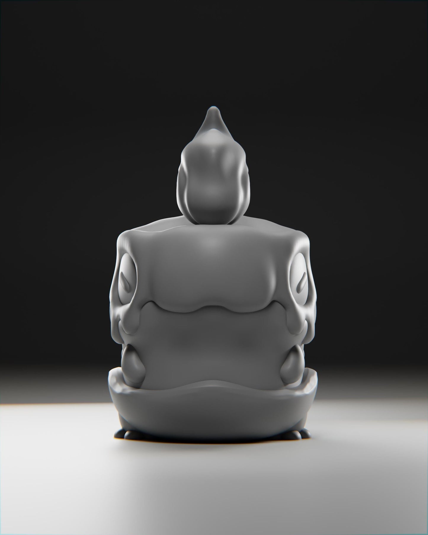 Wickii - UNPAINTED 3D Resin Figure - Grumpii Art Toy
