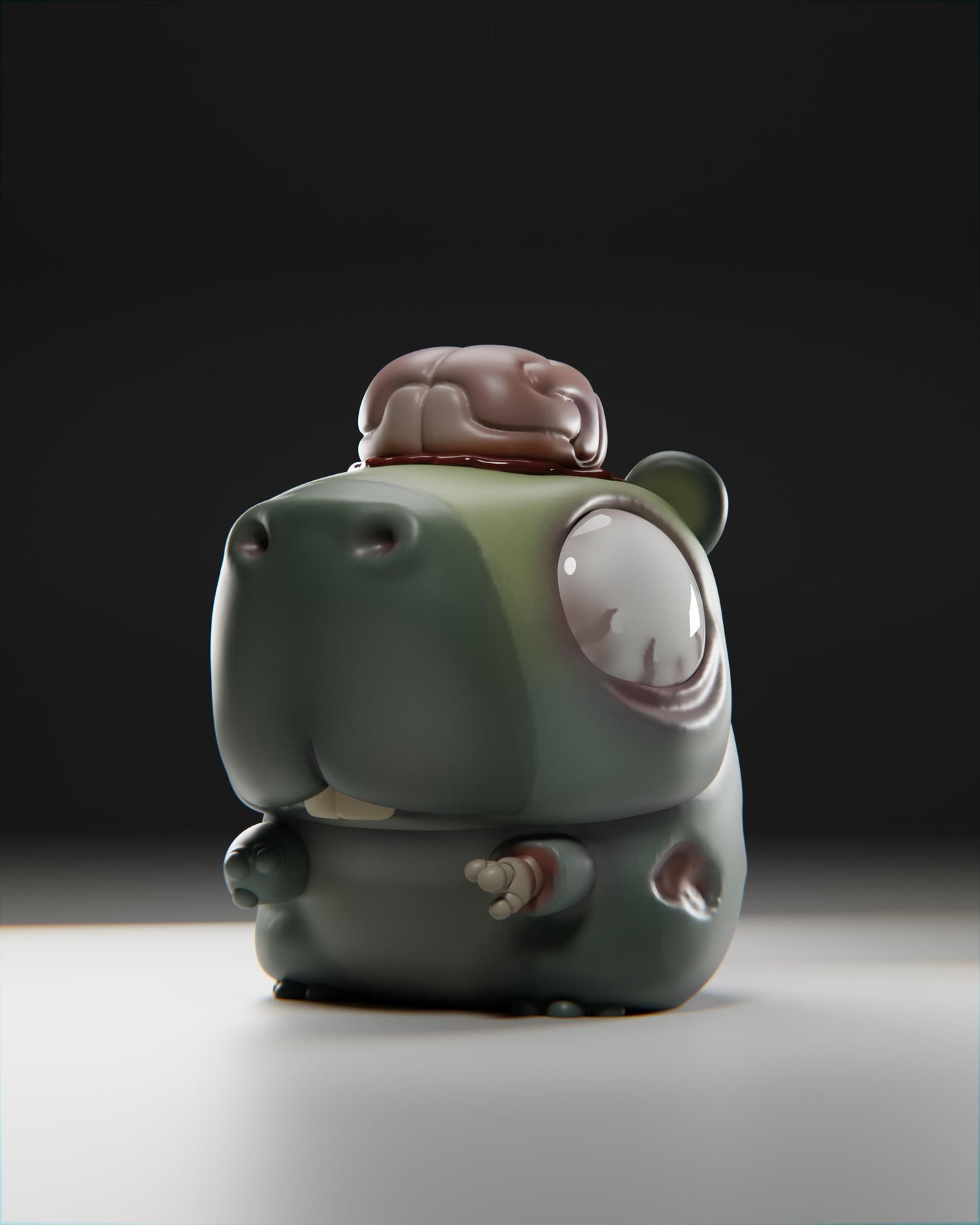 Zombiibara - UNPAINTED 3D Resin Figure - Grumpii Art Toy