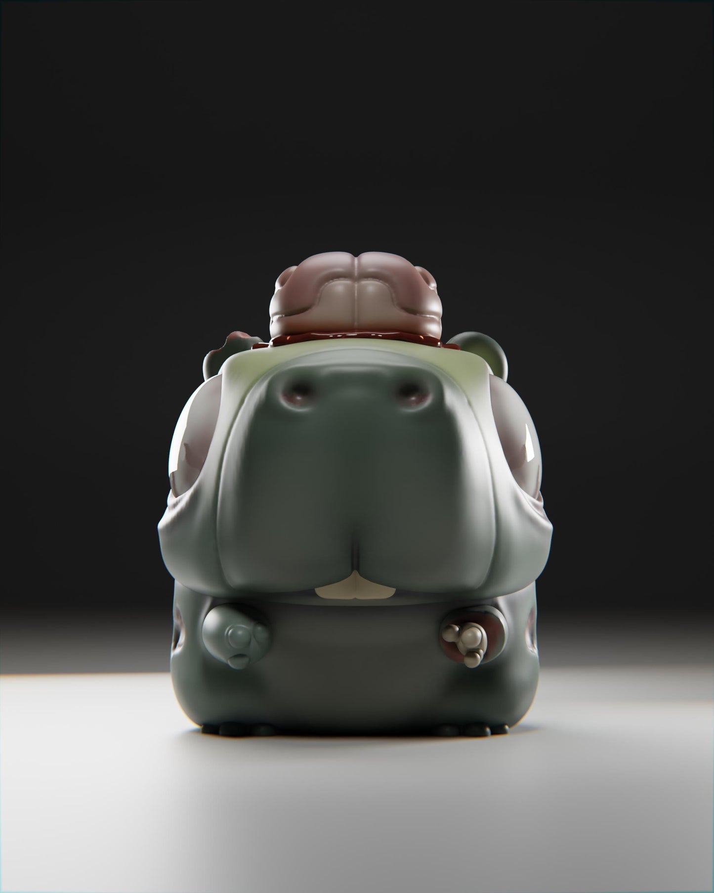 Zombiibara - UNPAINTED 3D Resin Figure - Grumpii Art Toy