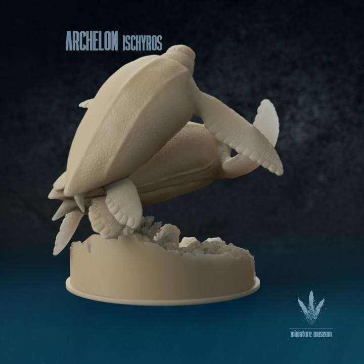 Archelon ischyros : Swimming Giants - UNPAINTED 3D Resin Figures - Miniature Museum